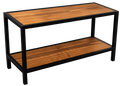 Mesa consola recibidora de hierro y madera